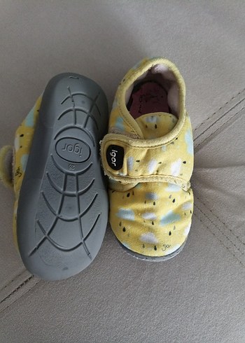 Kız Çocuk Sarı Bağcıksız Sıcak Ev Terliği - Görsel 3