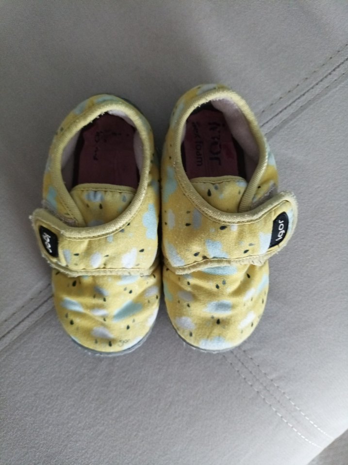 Kız Çocuk Sarı Bağcıksız Sıcak Ev Terliği - Görsel 2