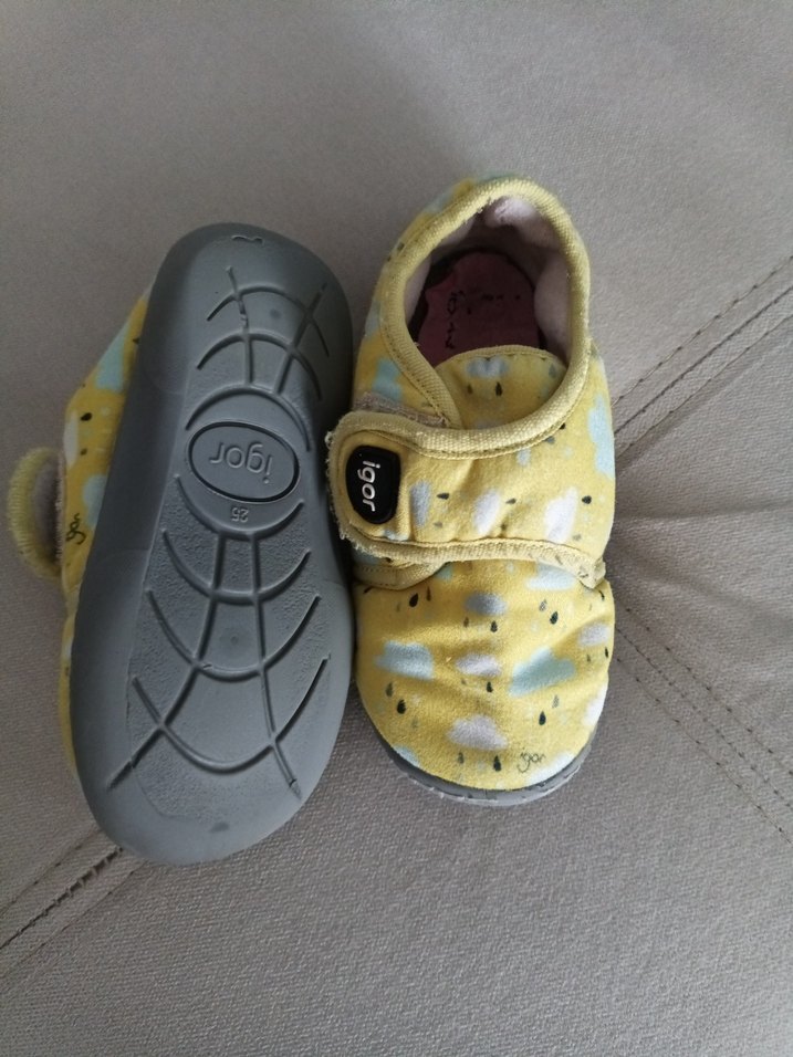 Kız Çocuk Sarı Bağcıksız Sıcak Ev Terliği - Görsel 3