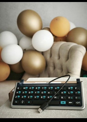 Sıfır ve kutusunda Alcatel Type-C bağlantılı orijinal klavye - Görsel 2