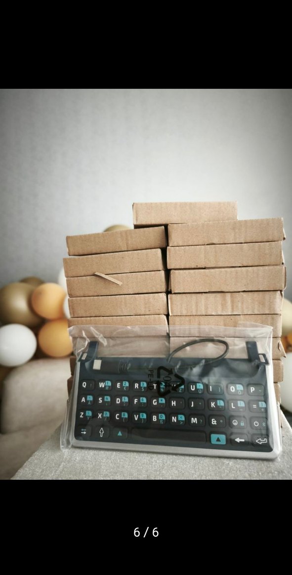 Sıfır ve kutusunda Alcatel Type-C bağlantılı orijinal klavye - Görsel 5