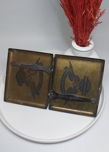 Harley Davidson Vintage Metal Cuzdan