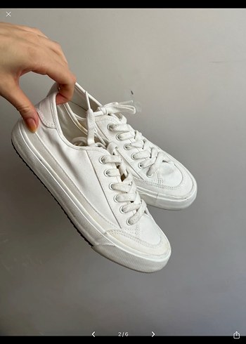 Zara Zara Beyaz converse Kadın Sneaker