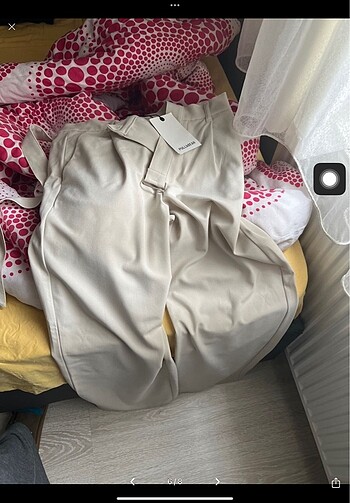 s Beden ten rengi Renk Pull and bear pantolon wide leg