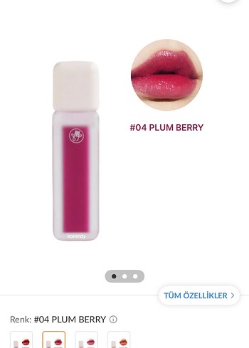 Son and park son&park Bordo Ruj #04 Plum Berry
