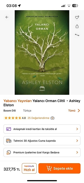 Yalancı Orman -Ashley Elston