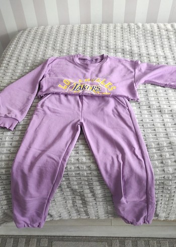 Lila Los Angeles Lakers Sweatshirt - Görsel 2