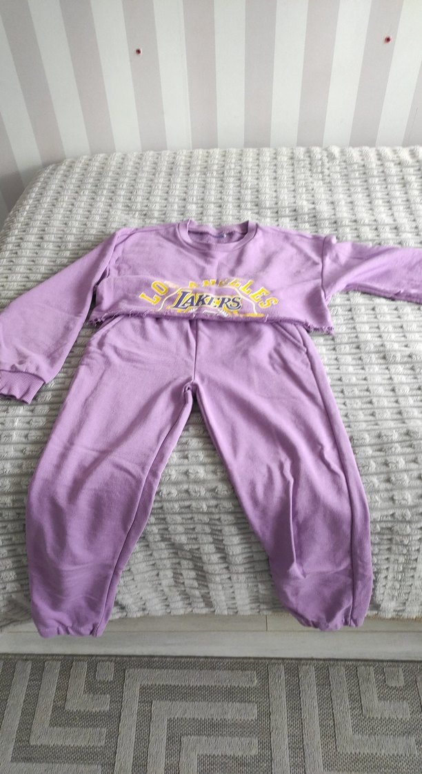 Lila Los Angeles Lakers Sweatshirt - Görsel 2