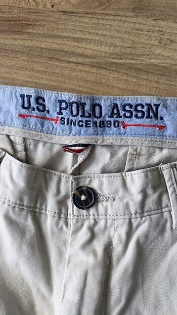 36 Beden U.s.polo assn krem rengi kanvas pantolon 36 beden erkek 