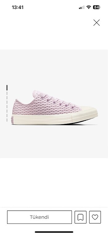 36 Beden mor Renk Converse Orijinal ayakkabı