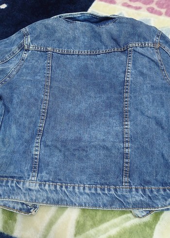 36 Beden Düğmeli Mavi Kadın Denim Ceket