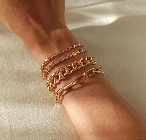 GOLD KOMBİN BİLEKLİK SET