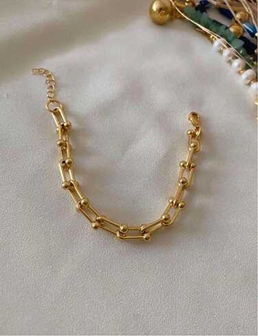 Beden GOLD TİFFANY BLANCA KOLYE VE BİLEKLİK SET