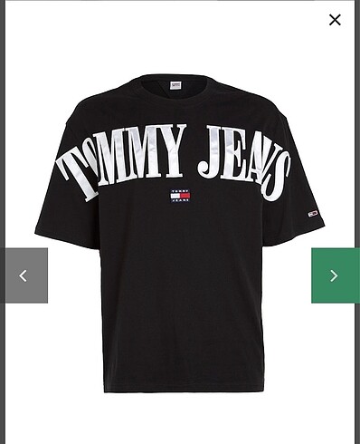 Tommy Jeans Yazılı Siyah T-Shirt S/36 beden