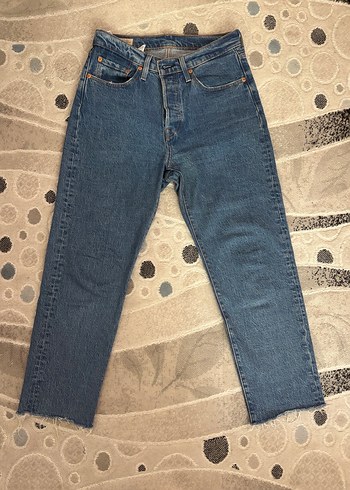 Levis Dugmeli Mavi Kadin Denim Jean