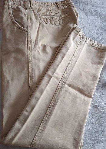 Bej Erkek Çocuk Keten Düğmeli Ceket - Görsel 4