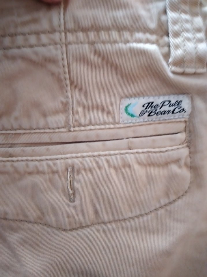 Bej Erkek Çocuk Keten Düğmeli Ceket - Görsel 3