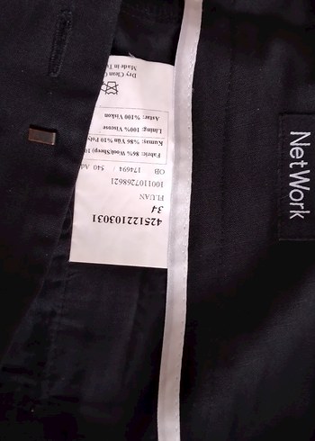 kadın  Ofis Pantolonu networg  marka .az giyilmis ütü ister - Görsel 3