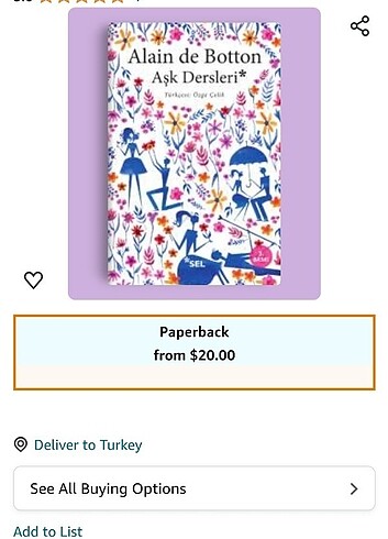 Alain de Botton Aşk Dersleri Kitap