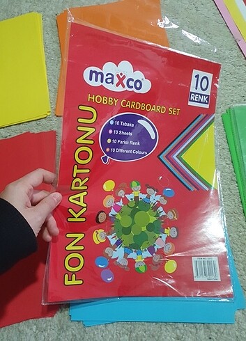  Beden Renk 102 Renkli A4 Fotokopi Kağıt Fon Kartonu