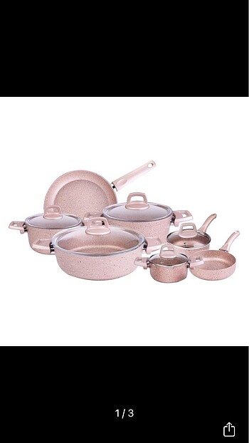 Karaca Biogranit Rosegold Tencere Seti