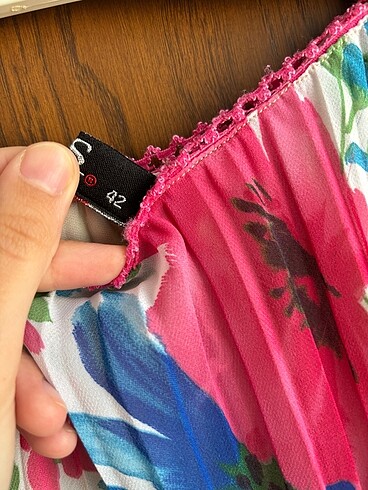 42 Beden çeşitli Renk şifon etek