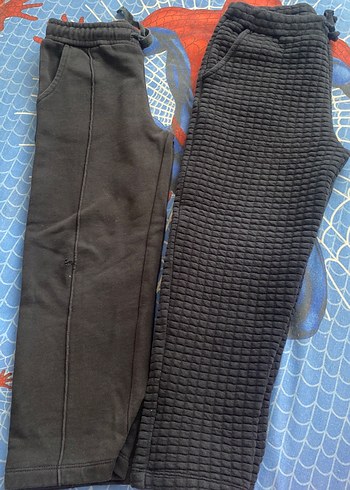 Erkek Çocuk Siyah Pilili Spor Pantolon