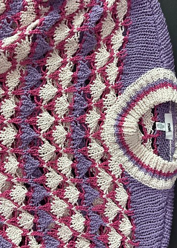 Bohem Tarz Çok Renkli Örgü Kadın Kazak - Görsel 3