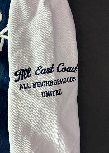 Kız çocuk Mavi Baskılı Denim Ceket 11-12 yaş 152cm - Görsel 6