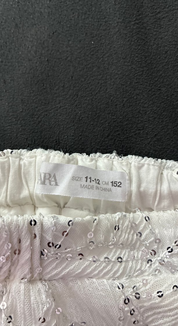 Beyaz Nakışlı Dantel Kız Elbisesi - Görsel 5