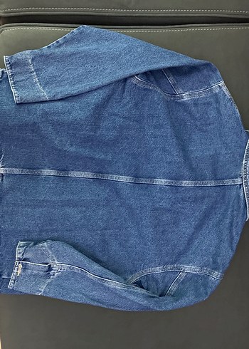 Düğmeli Kız çocuk Kot Ceket - Görsel 4