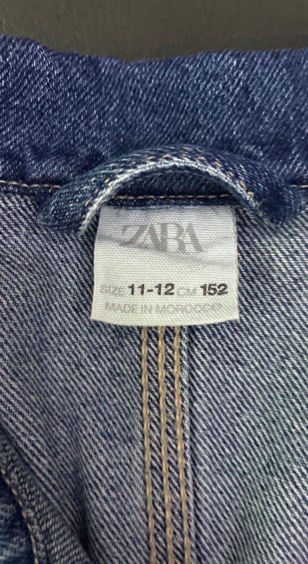 Düğmeli Kız çocuk Kot Ceket - Görsel 3