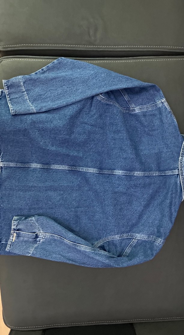 Düğmeli Kız çocuk Kot Ceket - Görsel 4