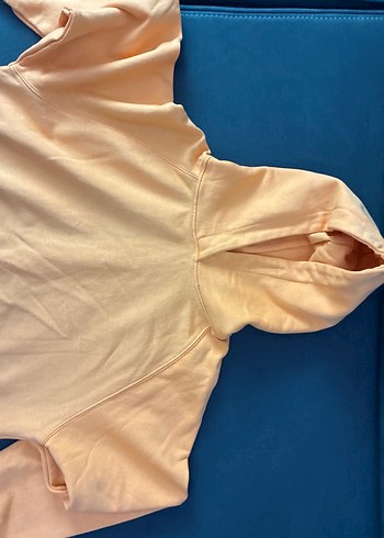 Turuncu Kapüşonlu Kız çocukSweatshirt - Görsel 2