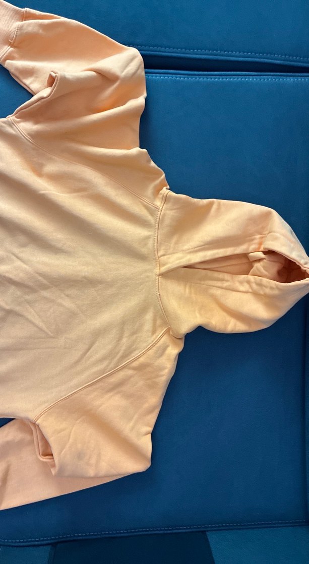 Turuncu Kapüşonlu Kız çocukSweatshirt - Görsel 2