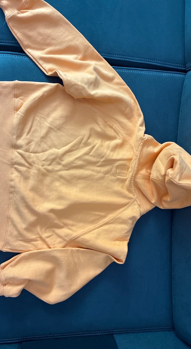 Turuncu Kapüşonlu Kız çocukSweatshirt - Görsel 4