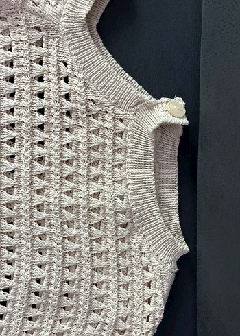 Bohem Tarzı Gri Örgü Kız çocuk Kazak - Görsel 2