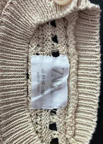 Bohem Tarzı Gri Örgü Kız çocuk Kazak - Görsel 3