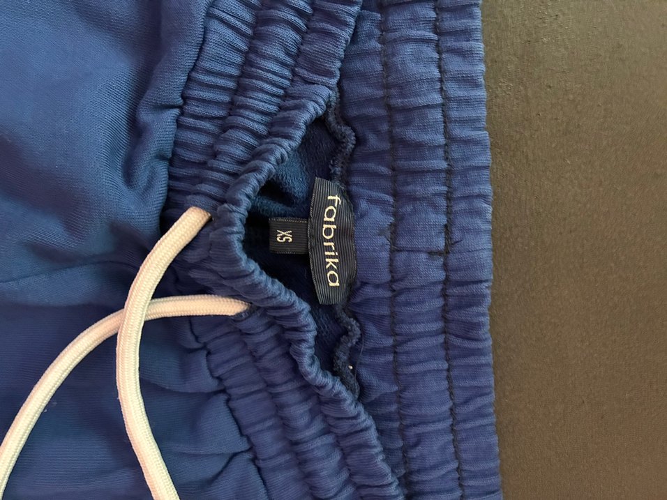 Mavi Batik Desenli Rahat Kesim Kadın Eşofman Altı - Görsel 2