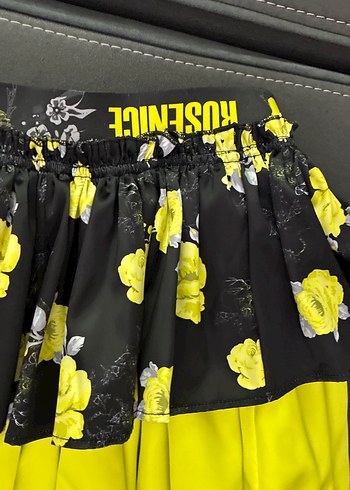 Sarı Siyah Desenli Fırfırlı Kız Eteği 9-10 yaş 140 cm - Görsel 2