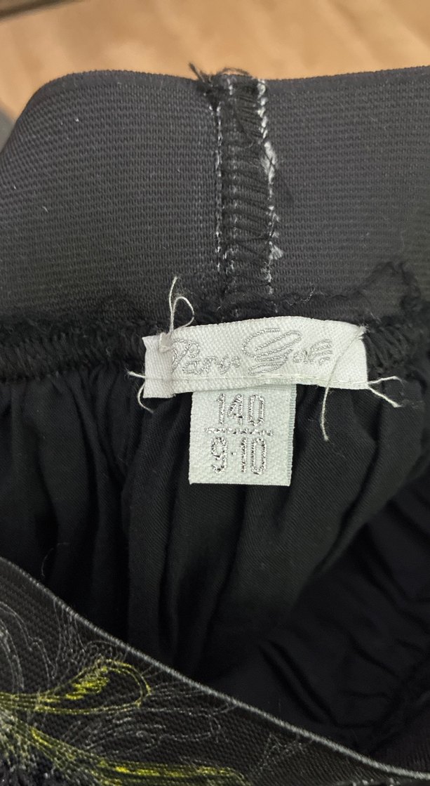 Sarı Siyah Desenli Fırfırlı Kız Eteği 9-10 yaş 140 cm - Görsel 4