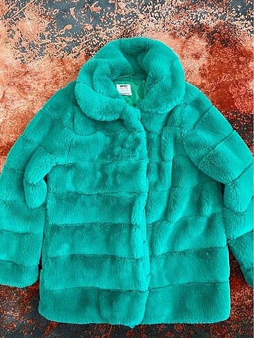 11-12 Yaş Beden yeşil Renk KOTON KIDS KABAN