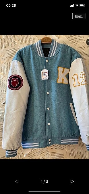Vintage kolej ceketi