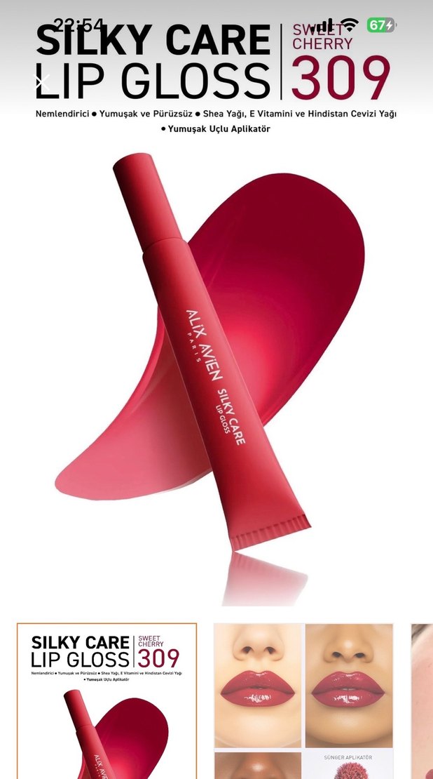 Alix Avien Silky Care- Sweet Cherry Dudak Parlatıcısı - Görsel 3