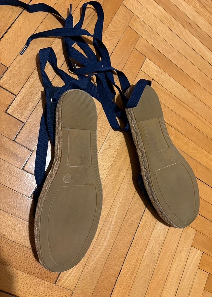 Derimod bilekten bağlı lacivert espadril - Görsel 4