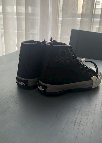 Siyah Erkek Çocuk Goth Tarzı Spor Ayakkabı - Görsel 7