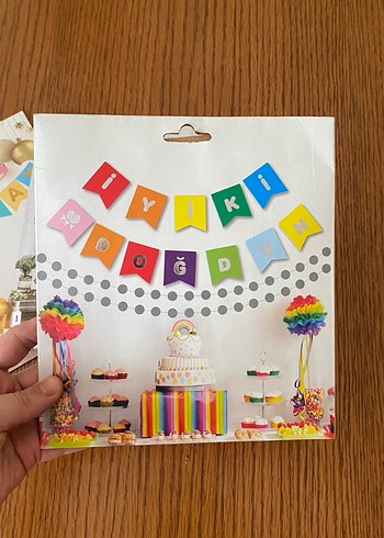 Renkli Doğum Günü Parti Süsleri - Görsel 3