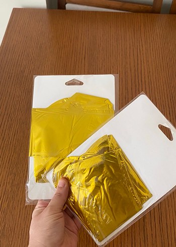 Altın Renkli Erkek ve Kız Balonları - Görsel 4