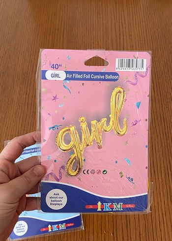 Altın Renkli Erkek ve Kız Balonları - Görsel 2