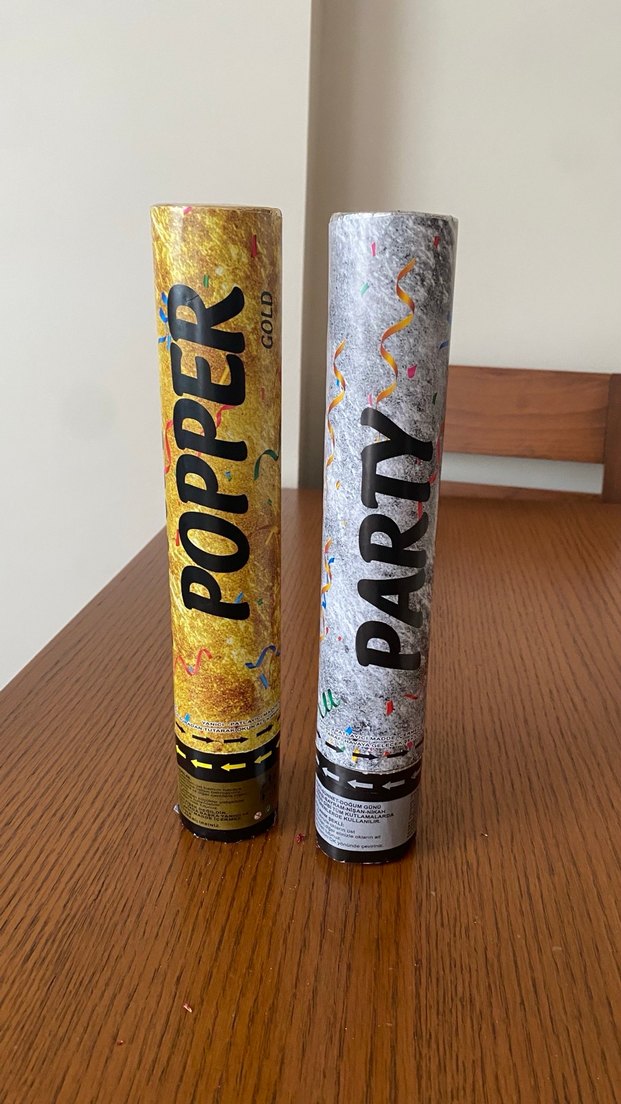 Altın Renkli Konfeti Patlatıcılar - Görsel 2